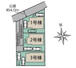 平塚市東真土4丁目全3棟　新築戸建て（1号棟）